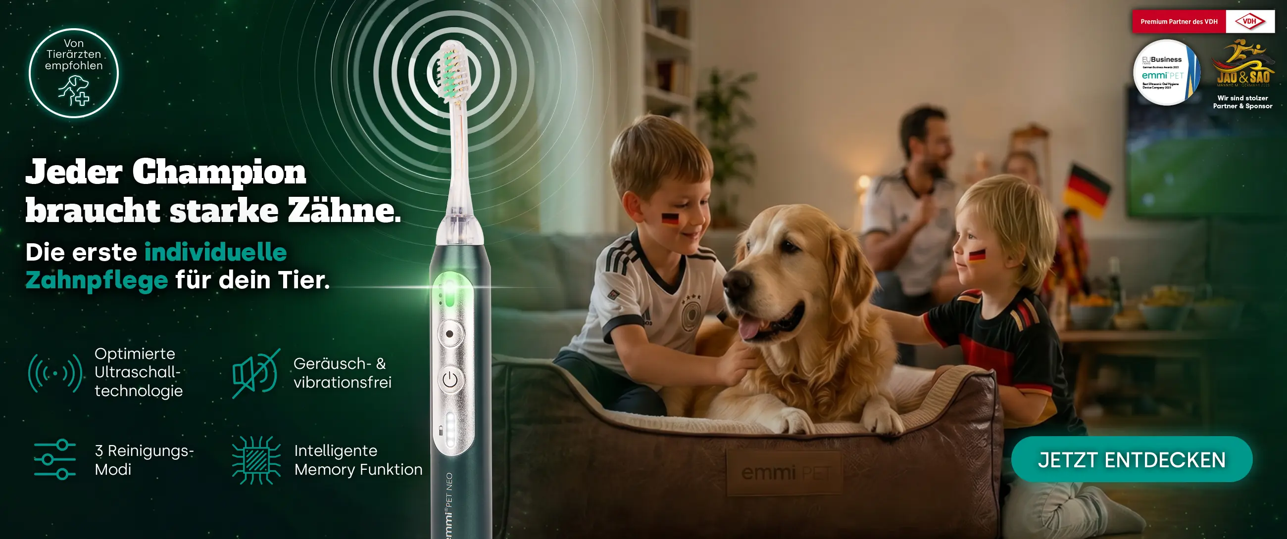 Sanfte Zahnpflege durch Ultraschall-Innovation